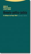 Memoria-poltica-justicia: En dilogo con Reyes Mate